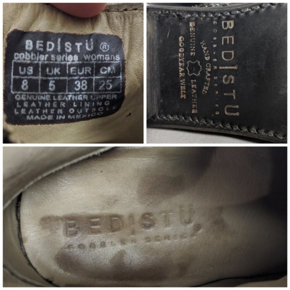 Bed Stu Slate Gray Series Heeled Booties Sz 8 - Picture 4 of 4